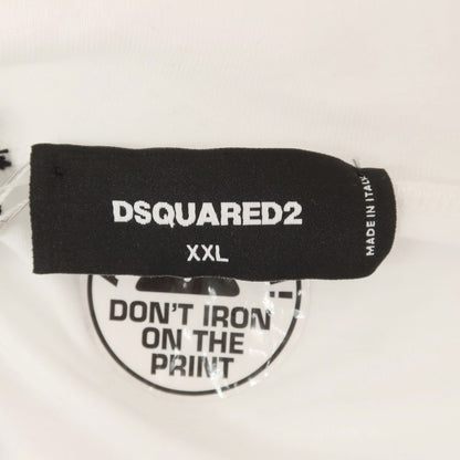 【新品アウトレット】ディースクエアード DSQUARED2 コットン スタンドカラー ダブルジップ ジャージ ホワイト【 XXL 】【 状態ランクN- 】【 メンズ 】