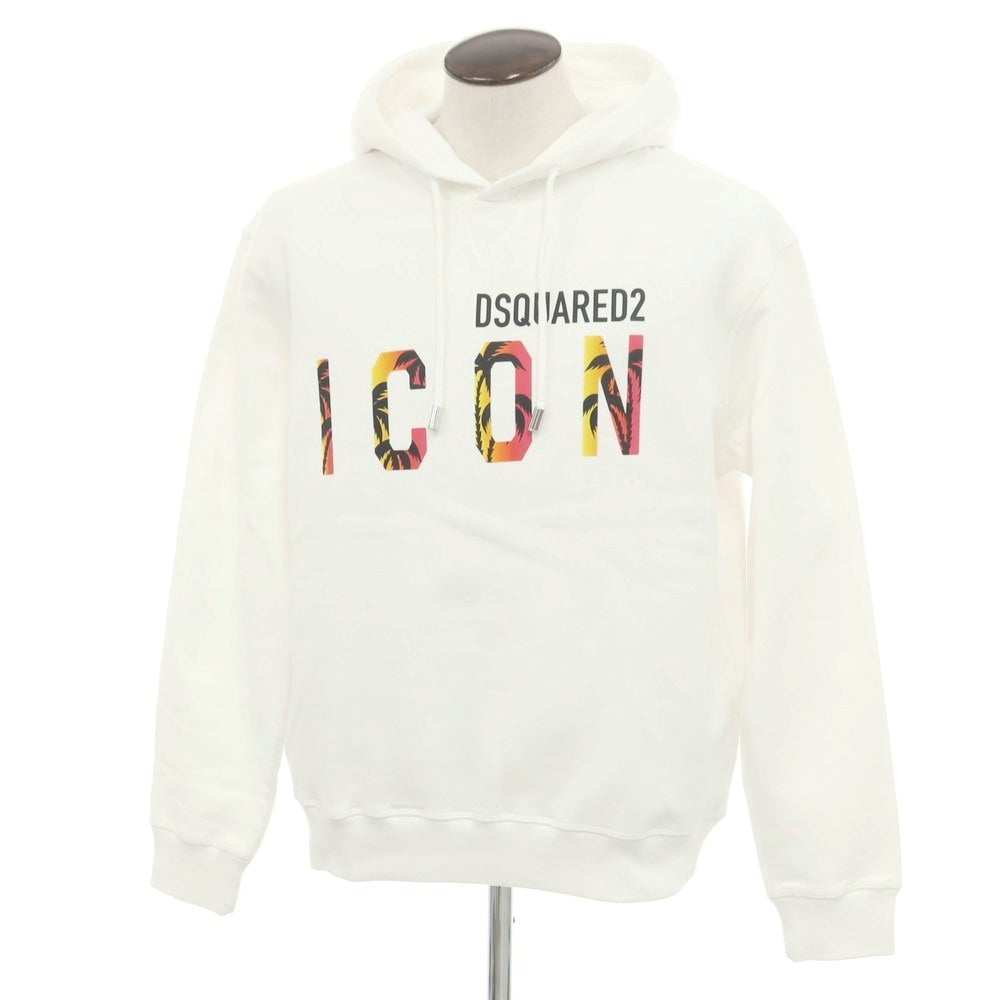 [New] DSQUARED2 Cotton Sweatshirt Pullover Hoodie White [L] [Condition Rank N] [Men&