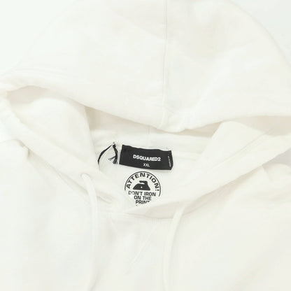 [New] DSQUARED2 Cotton Sweatshirt Pullover Hoodie White [XXL] [Condition Rank N] [Men&