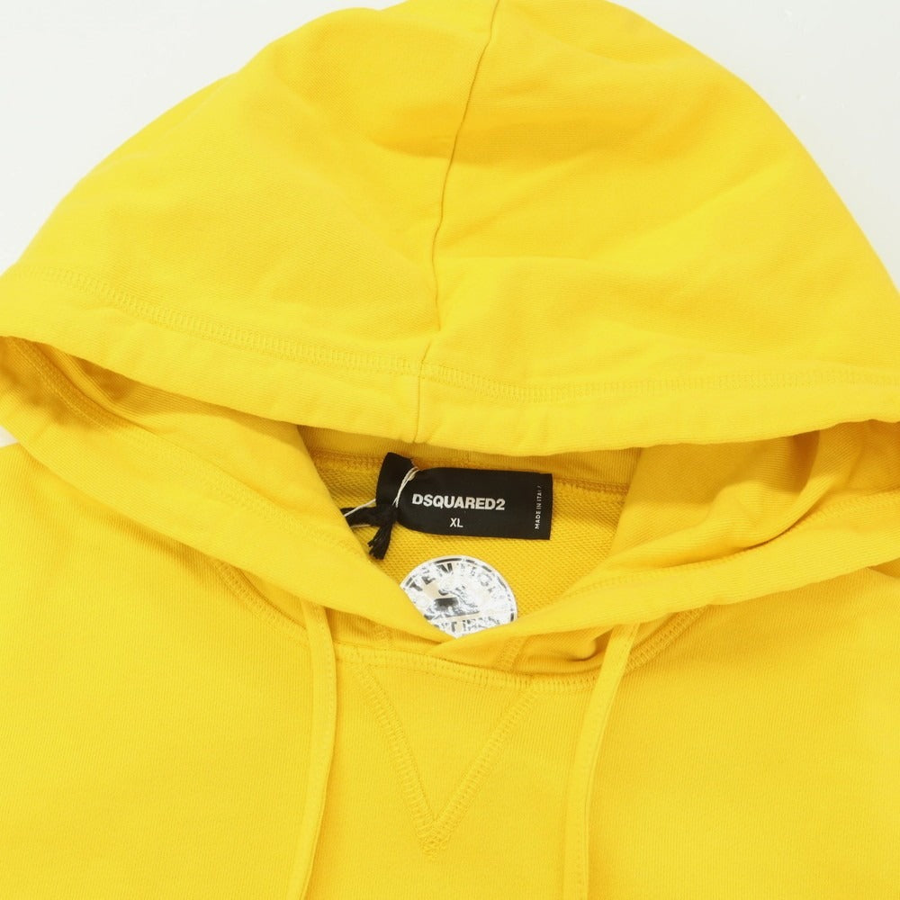 [New] DSQUARED2 Cotton Sweatshirt Pullover Hoodie Yellow [XL] [Condition Rank N] [Men&