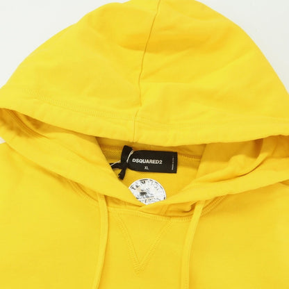 [New] DSQUARED2 Cotton Sweatshirt Pullover Hoodie Yellow [XL] [Condition Rank N] [Men&
