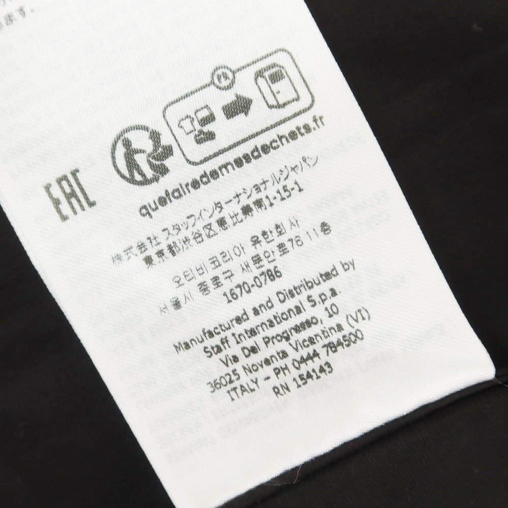【中古】ディースクエアード DSQUARED2 コットン バンドカラー ノースリーブシャツ ブラック【 サイズ48 】【 状態ランクB 】【 メンズ 】 [EPD]