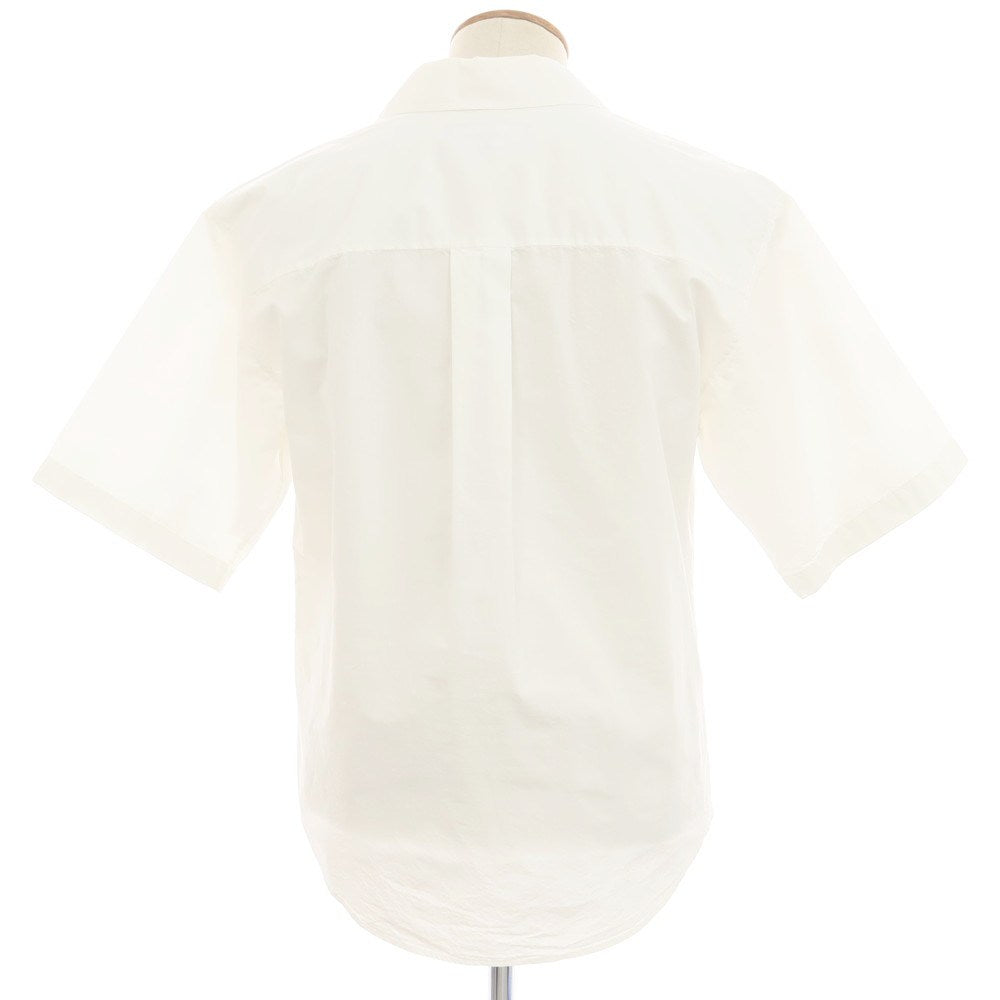 【新品アウトレット】ディースクエアード DSQUARED2 コットンナイロン オープンカラー 半袖シャツ ホワイトxピンク【 46 】【 状態ランクN- 】【 メンズ 】