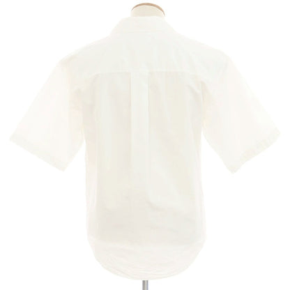 【新品】ディースクエアード DSQUARED2 コットンナイロン オープンカラー 半袖シャツ ホワイトxピンク【 46 】【 状態ランクN 】【 メンズ 】