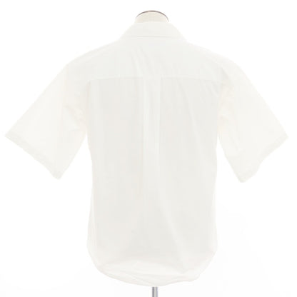 【新品アウトレット】ディースクエアード DSQUARED2 コットンナイロン オープンカラー 半袖シャツ ホワイトxピンク【 48 】【 状態ランクN- 】【 メンズ 】