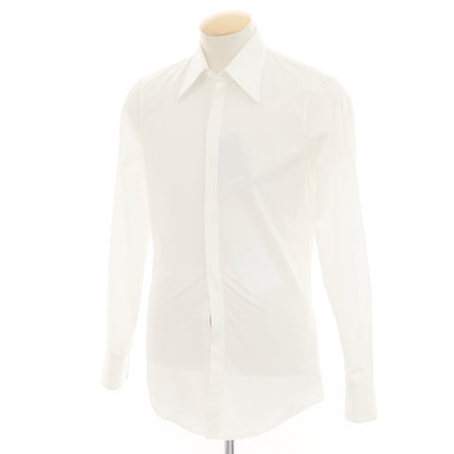 【中古】ディースクエアード DSQUARED2 コットン レギュラーカラー カジュアルシャツ ホワイト【 42 】【 状態ランクB 】【 メンズ 】