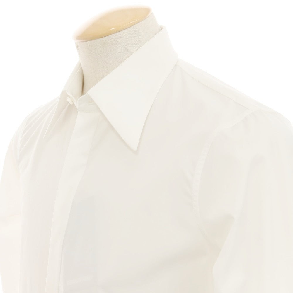 【中古】ディースクエアード DSQUARED2 コットン レギュラーカラー カジュアルシャツ ホワイト【サイズ42】【 状態ランクB 】【 メンズ 】[EPD]