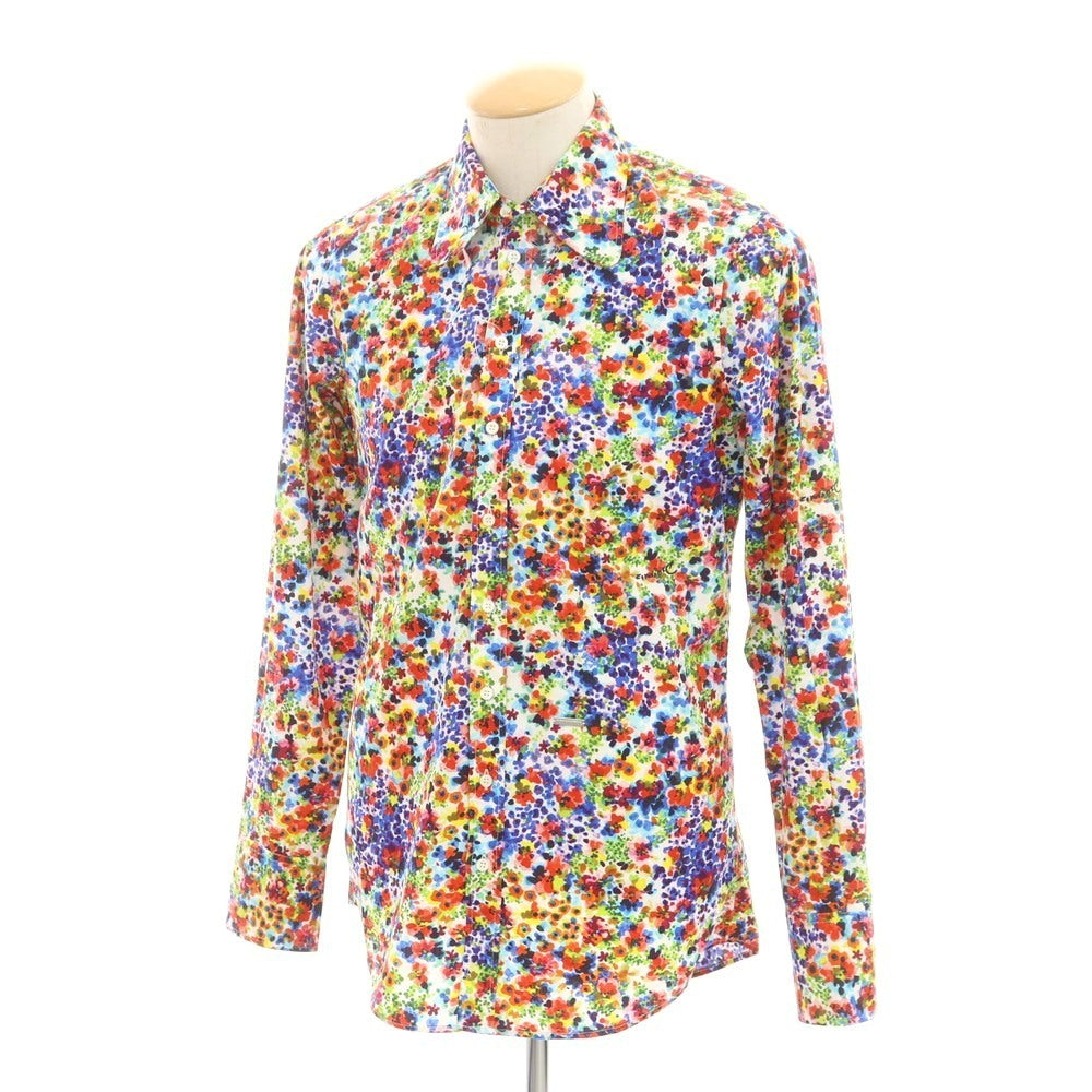 【新品】ディースクエアード DSQUARED2 コットン 花柄 カジュアルシャツ マルチカラー【 44 】【 状態ランクN 】【 メンズ 】