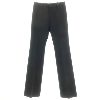 【新品】ディースクエアード DSQUARED2 ストレッチ ウール セミフレア カジュアルスラックスパンツ ブラック【 46 】【 状態ランクN 】【 メンズ 】