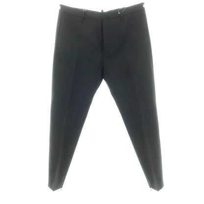 [New] DSQUARED2 Stretch Wool Casual Slacks Pants Black [50] [Condition Rank N] [Men&