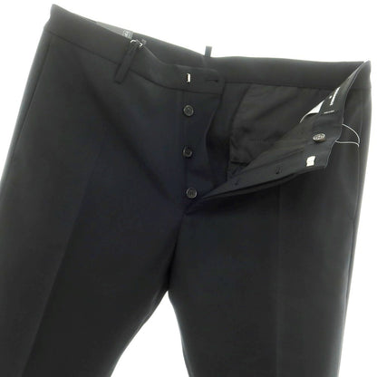 [New] DSQUARED2 Stretch Wool Casual Slacks Pants Black [50] [Condition Rank N] [Men&