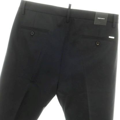 [New] DSQUARED2 Stretch Wool Casual Slacks Pants Black [50] [Condition Rank N] [Men&