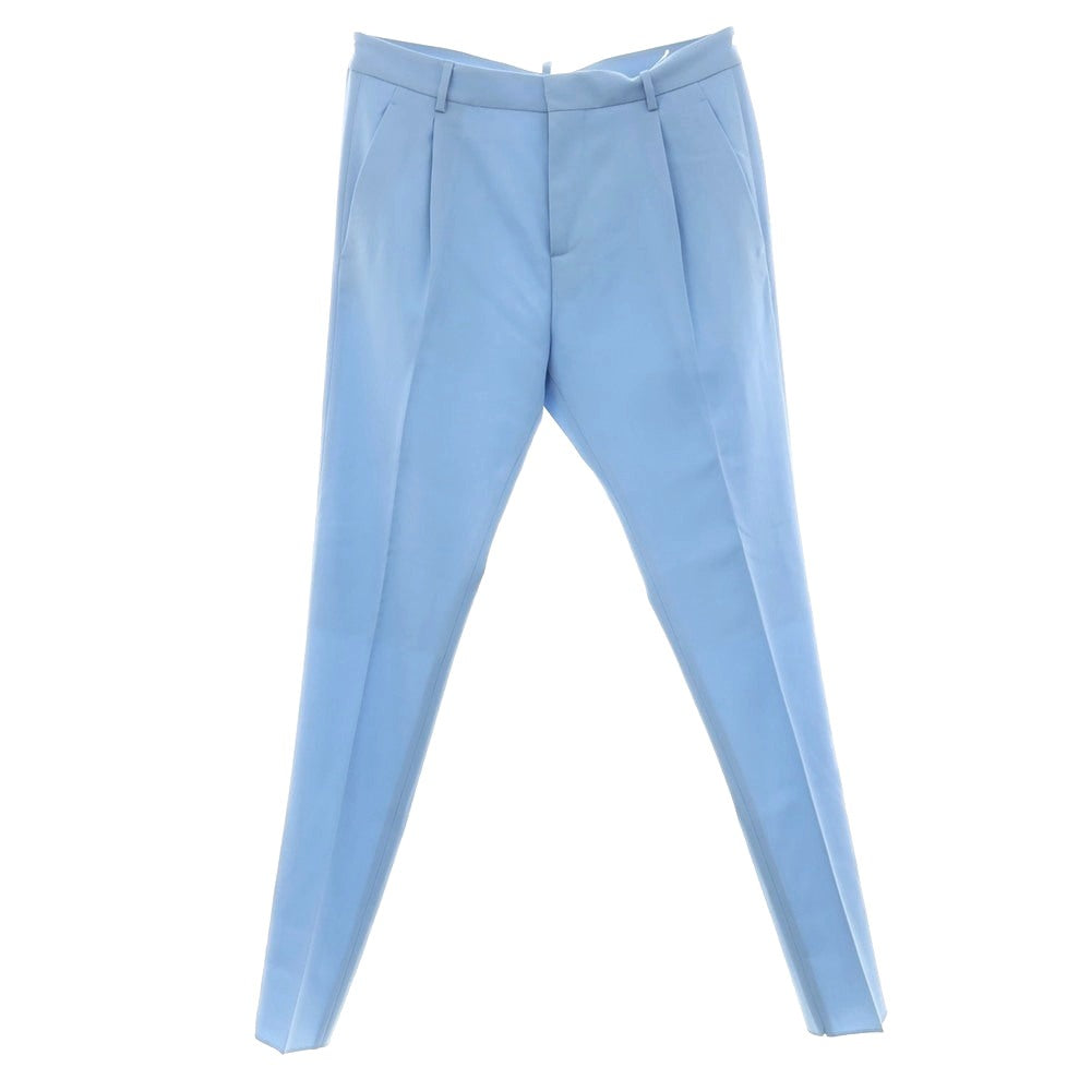 【新品】ディースクエアード DSQUARED2 ウール カジュアルスラックスパンツ ライトブルー【 48 】【 状態ランクN 】【 メンズ 】