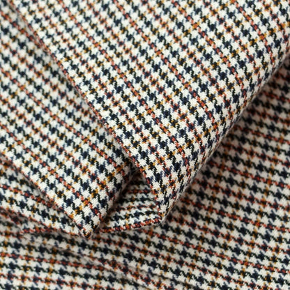 【新品】ディースクエアード DSQUARED2 リネンコットン チェック カジュアルスラックスパンツ ホワイトxオレンジ系【 46 】【 状態ランクN 】【 メンズ 】