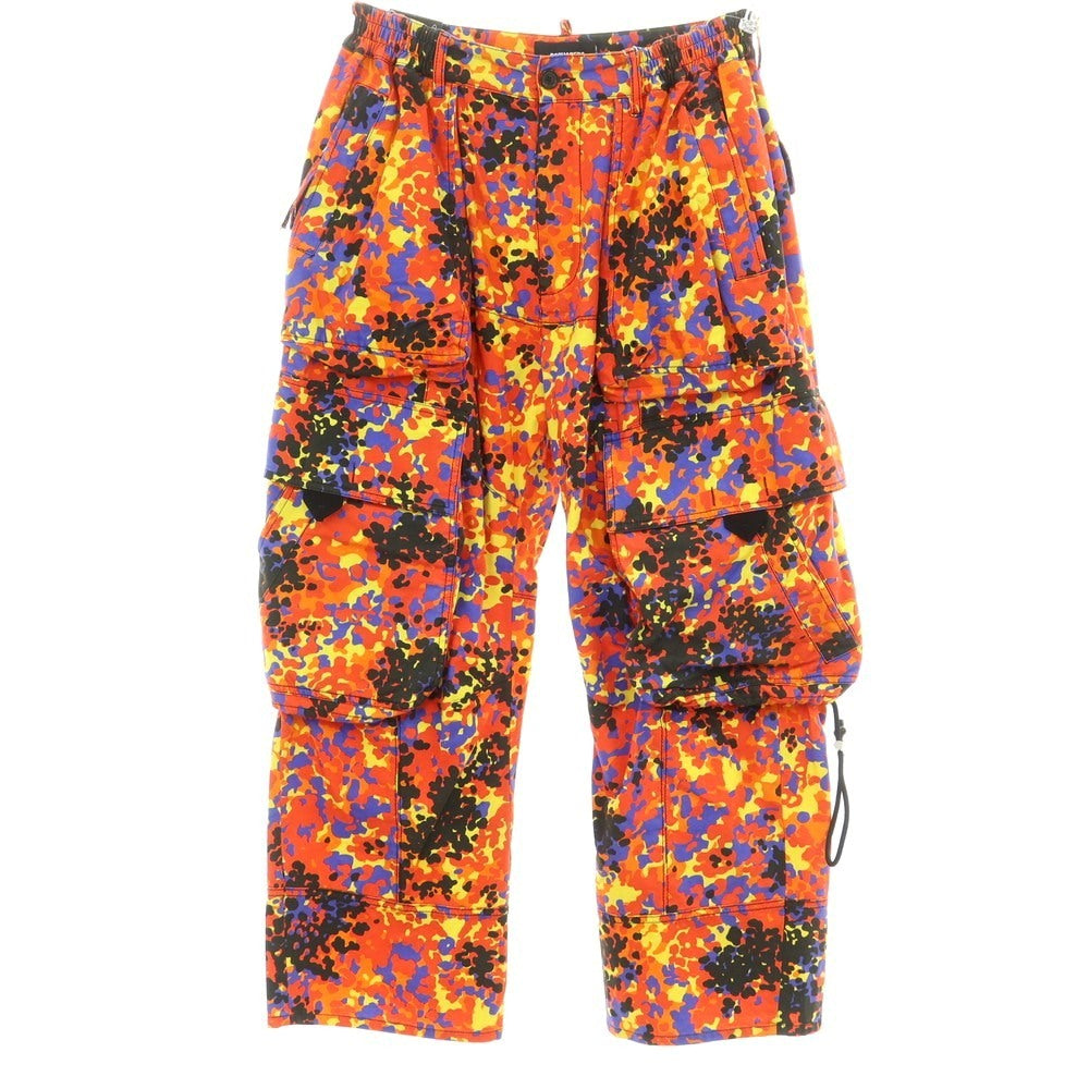【新品】ディースクエアード DSQUARED2 ストレッチ コットン カーゴパンツ レッドxオレンジ【 44 】【 状態ランクN 】【 メンズ 】