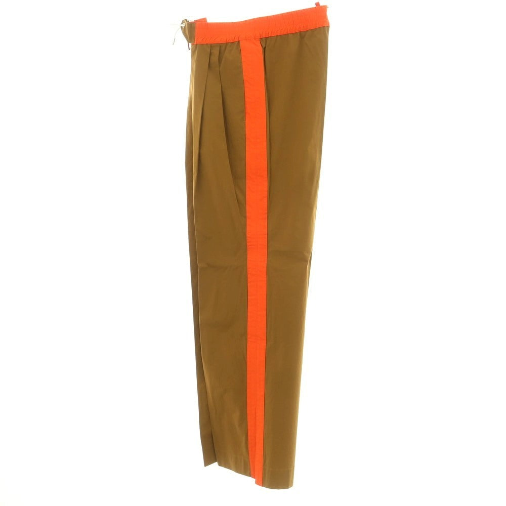 [New] DSQUARED2 Stretch Cotton Wide Easy Pants Camel Brown x Orange [48] [Condition Rank N] [Men&