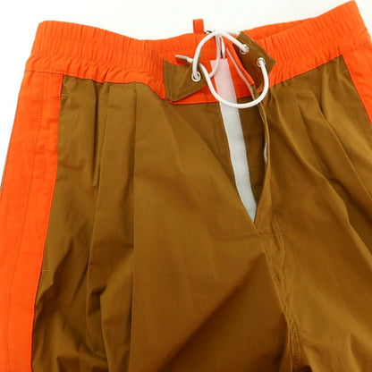[New] DSQUARED2 Stretch Cotton Wide Easy Pants Camel Brown x Orange [48] [Condition Rank N] [Men&