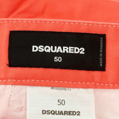 【新品】ディースクエアード DSQUARED2 ストレッチ コットン チノパンツ アプリコットピンク系【 50 】【 状態ランクN 】【 メンズ 】