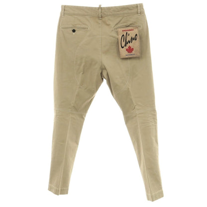 【新品】ディースクエアード DSQUARED2 ストレッチ コットン チノパンツ ベージュ【 50 】【 状態ランクN 】【 メンズ 】