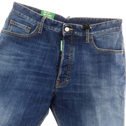 【新品】ディースクエアード DSQUARED2 ストレッチ コットン デニム ショートパンツ ネイビー【 48 】【 状態ランクN 】【 メンズ 】