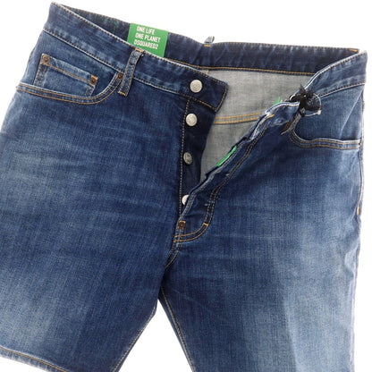 【新品】ディースクエアード DSQUARED2 ストレッチ コットン デニム ショートパンツ ネイビー【 48 】【 状態ランクN 】【 メンズ 】