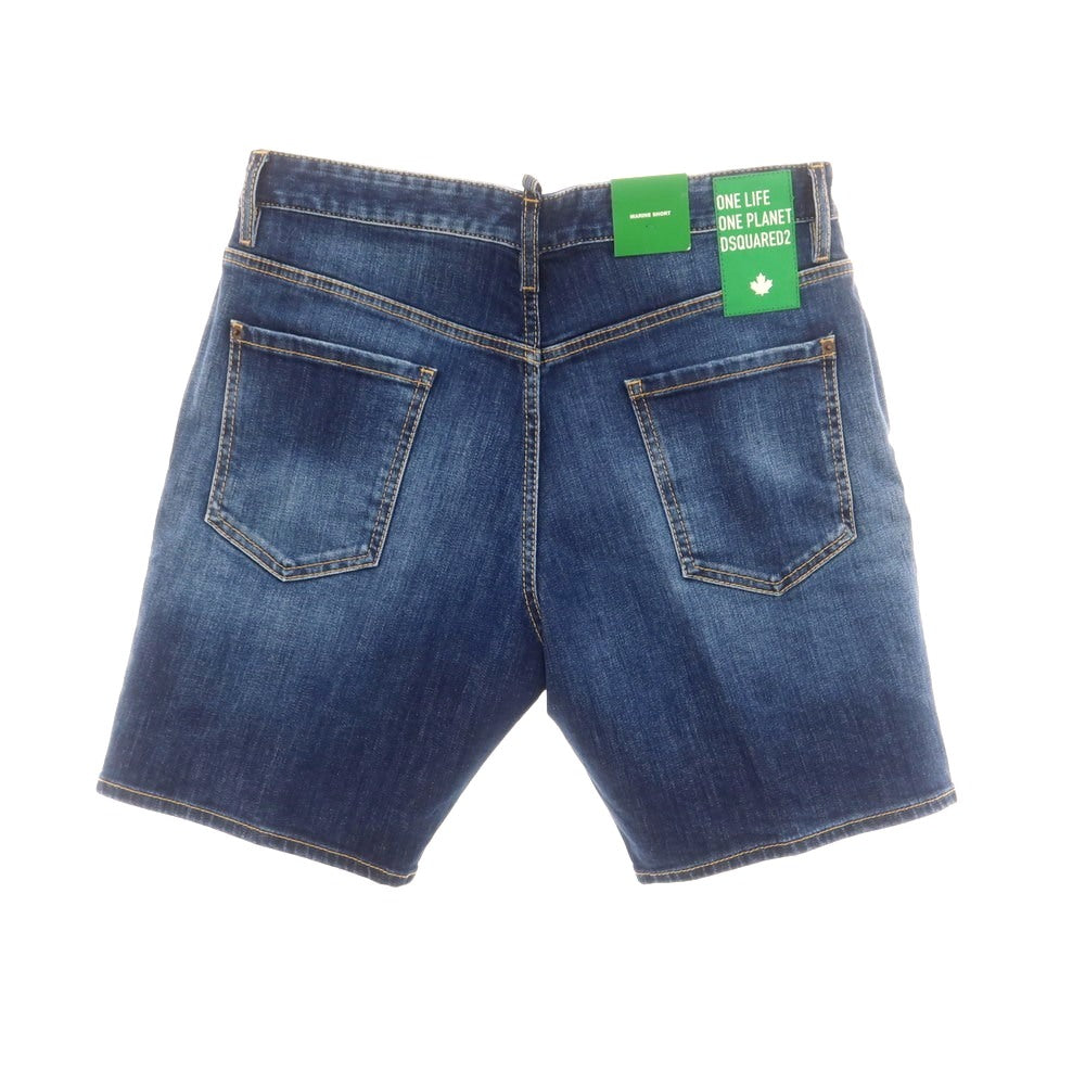 【新品】ディースクエアード DSQUARED2 ストレッチ コットン デニム ショートパンツ ネイビー【 48 】【 状態ランクN 】【 メンズ 】