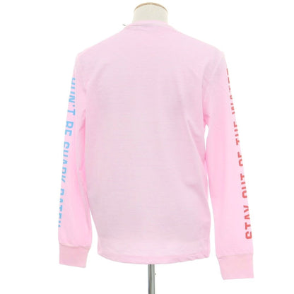 [New Outlet] DSQUARED2 Cotton Crew Neck Long Sleeve T-Shirt Light Pink [S] [Condition Rank N-] [Men&