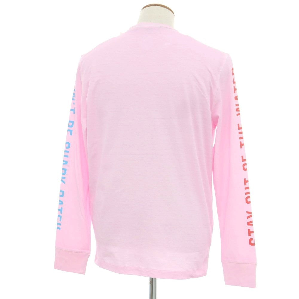【新品アウトレット】ディースクエアード DSQUARED2 コットン クルーネック 長袖Ｔシャツ ライトピンク【 M 】【 状態ランクN- 】【 メンズ 】