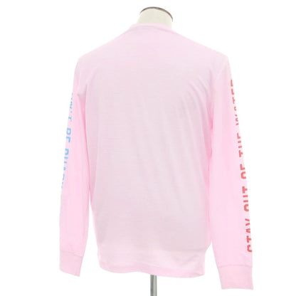 [New Outlet] DSQUARED2 Cotton Crew Neck Long Sleeve T-Shirt Light Pink [L] [Condition Rank N-] [Men&