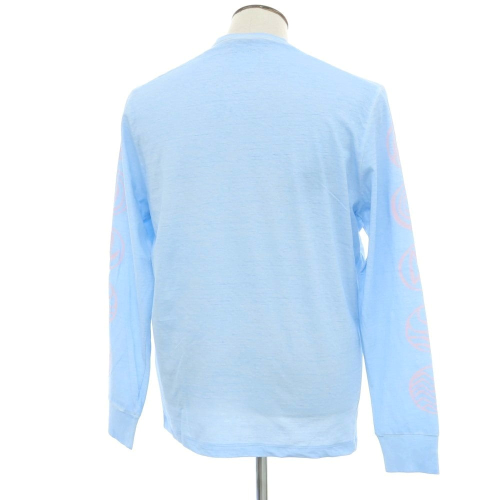 【新品アウトレット】ディースクエアード DSQUARED2 コットン クルーネック 長袖Ｔシャツ ライトブルー【サイズL】【 状態ランクN- 】【 メンズ 】[EPD]
