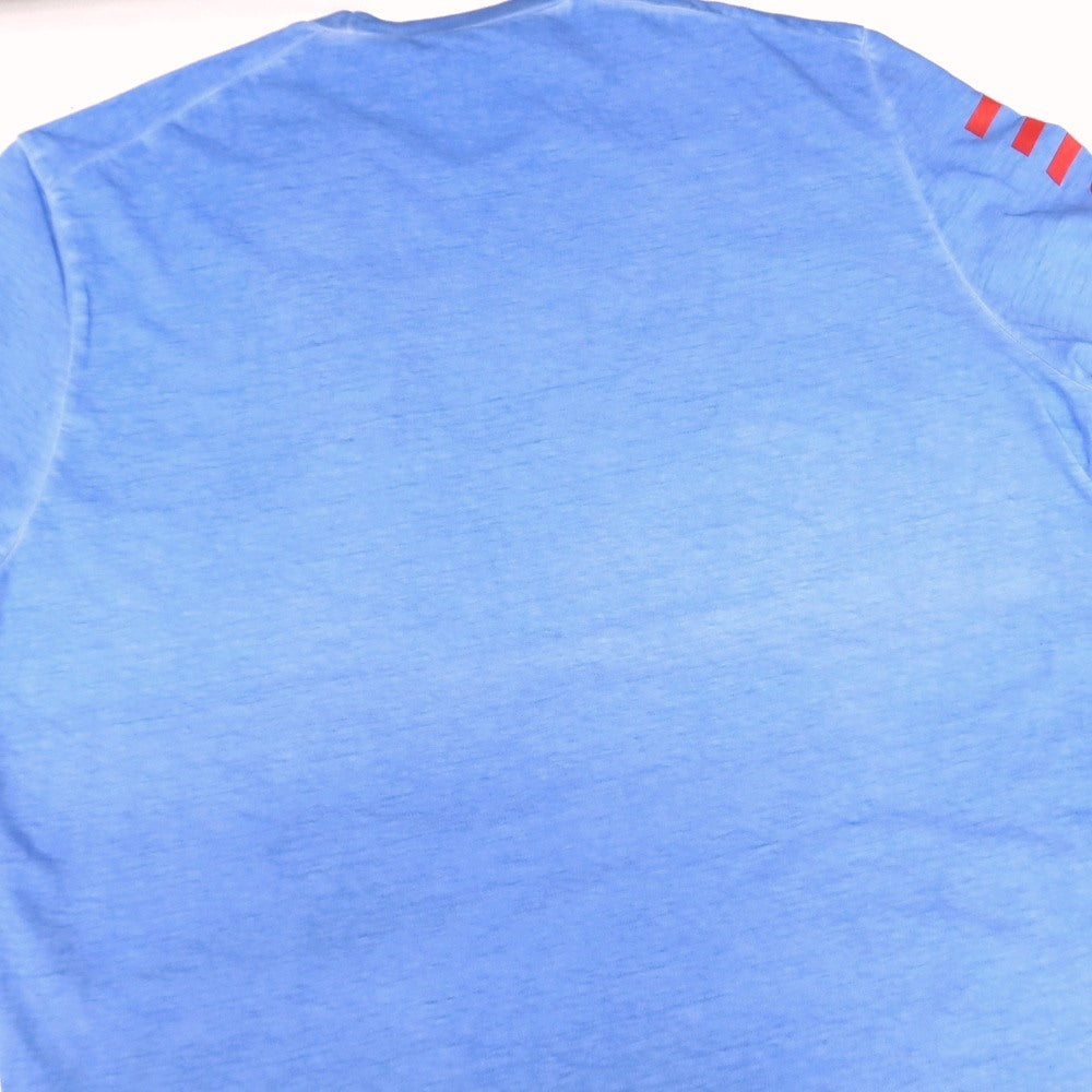 [New] DSQUARED2 Cotton Crew Neck Long Sleeve T-Shirt Blue [XL] [Condition Rank N] [Men&