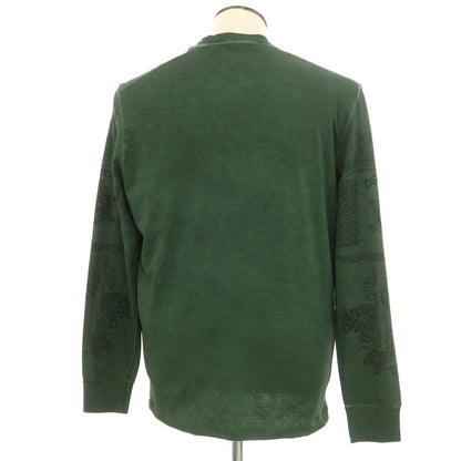 【新品】ディースクエアード DSQUARED2 コットン クルーネック 長袖Ｔシャツ ダークグリーン【 XL 】【 状態ランクN 】【 メンズ 】