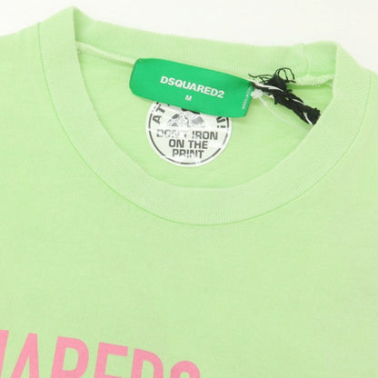 【新品アウトレット】ディースクエアード DSQUARED2 コットン クルーネック 長袖Ｔシャツ ライトグリーン【 M 】【 状態ランクN- 】【 メンズ 】