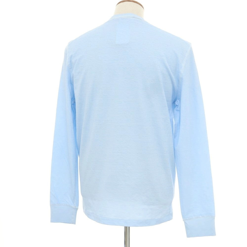 【新品】ディースクエアード DSQUARED2 コットン クルーネック 長袖Tシャツ ライトブルー【 M 】【 状態ランクN 】【 メンズ 】