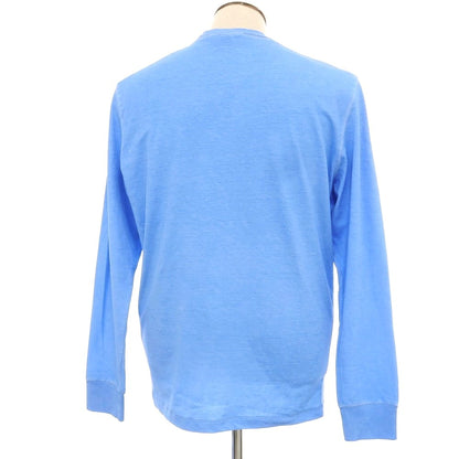 【新品】ディースクエアード DSQUARED2 コットン クルーネック 長袖Ｔシャツ ブルー【 L 】【 状態ランクN 】【 メンズ 】