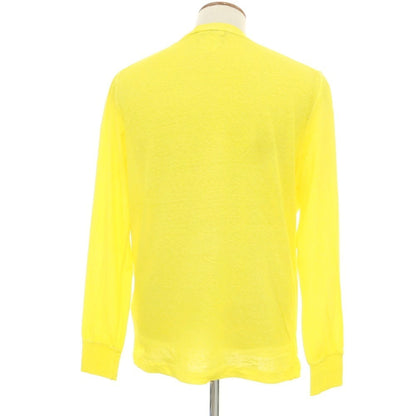 【新品】ディースクエアード DSQUARED2 コットン スラブ クルーネック 長袖Ｔシャツ イエロー【 M 】【 状態ランクN 】【 メンズ 】