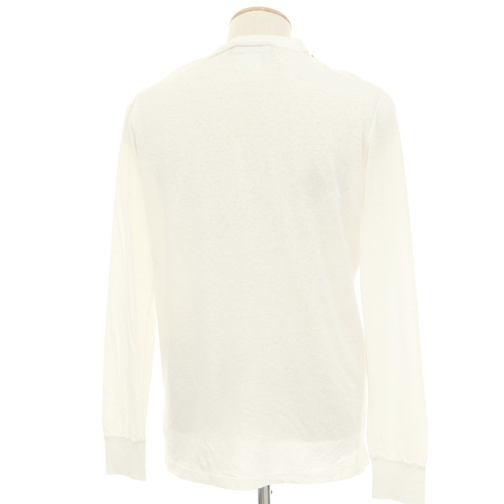 【新品】ディースクエアード DSQUARED2 コットン スラブ クルーネック 長袖Ｔシャツ ホワイト【 S 】【 状態ランクN 】【 メンズ 】