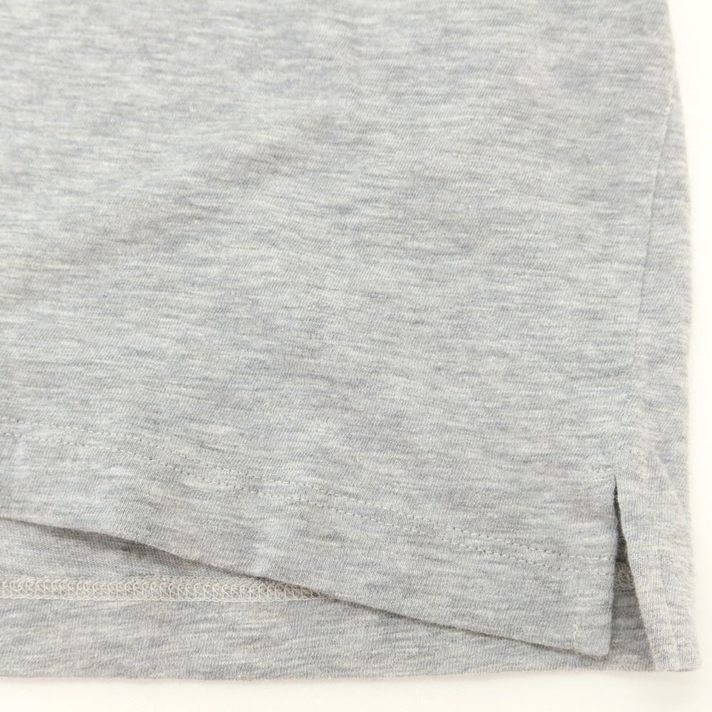 【新品】ディースクエアード DSQUARED2 コットンレーヨン クルーネック 長袖Ｔシャツ グレーxブラック【 XL 】【 状態ランクN 】【 メンズ 】