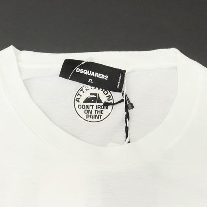 [New] DSQUARED2 Cotton Crew Neck Short Sleeve T-Shirt White [XL] [Condition Rank N] [Men&