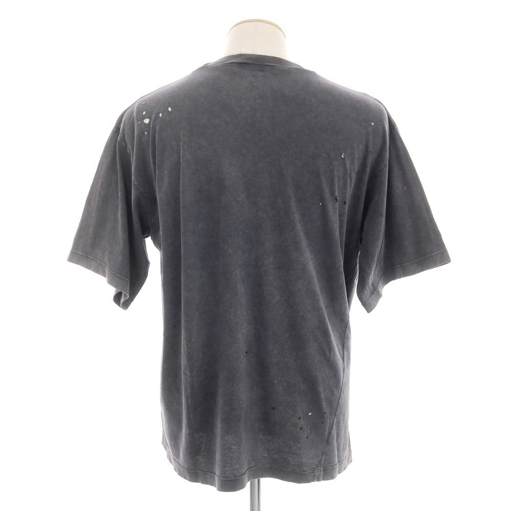 【新品】ディースクエアード DSQUARED2 ダメージ加工 コットン クルーネック 半袖Ｔシャツ ブラック【 S 】【 状態ランクN 】【 メンズ 】