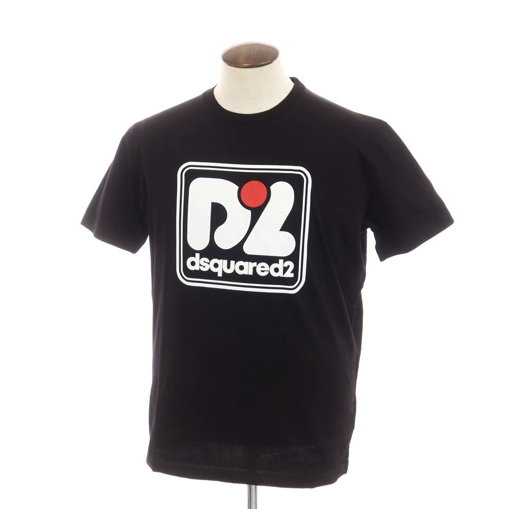 【新品】ディースクエアード DSQUARED2 コットン クルーネック 半袖Ｔシャツ ブラック【 XL 】【 状態ランクN 】【 メンズ 】