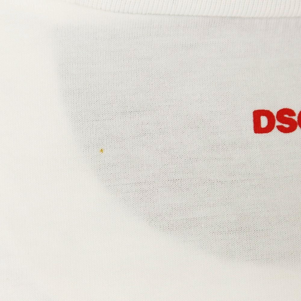 【新品アウトレット】ディースクエアード DSQUARED2 × HONDA コットン クルーネック 半袖Ｔシャツ ホワイト【 L 】【 状態ランクN- 】【 メンズ 】