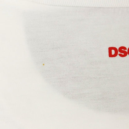 【新品アウトレット】ディースクエアード DSQUARED2 × HONDA コットン クルーネック 半袖Ｔシャツ ホワイト【 L 】【 状態ランクN- 】【 メンズ 】