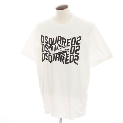 【新品】ディースクエアード DSQUARED2 コットン クルーネック 半袖Ｔシャツ ホワイト【 XL 】【 状態ランクN 】【 メンズ 】