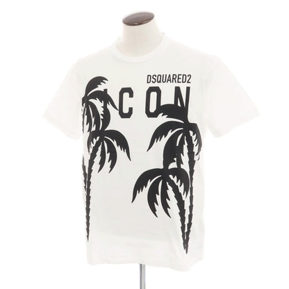 [New] DSQUARED2 Cotton Crew Neck Short Sleeve T-Shirt White [XXL] [Condition Rank N] [Men&
