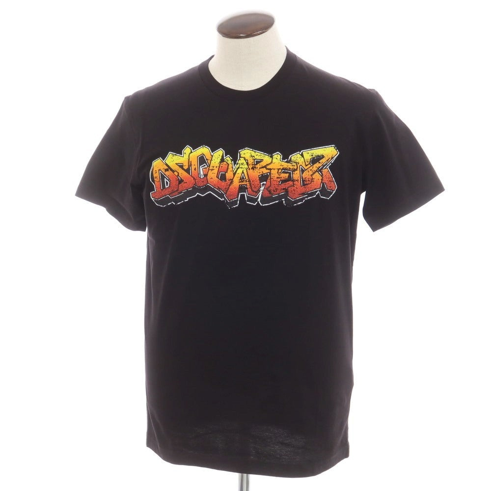 【新品】ディースクエアード DSQUARED2 コットン クルーネック 半袖Ｔシャツ ブラック【 L 】【 状態ランクN 】【 メンズ 】