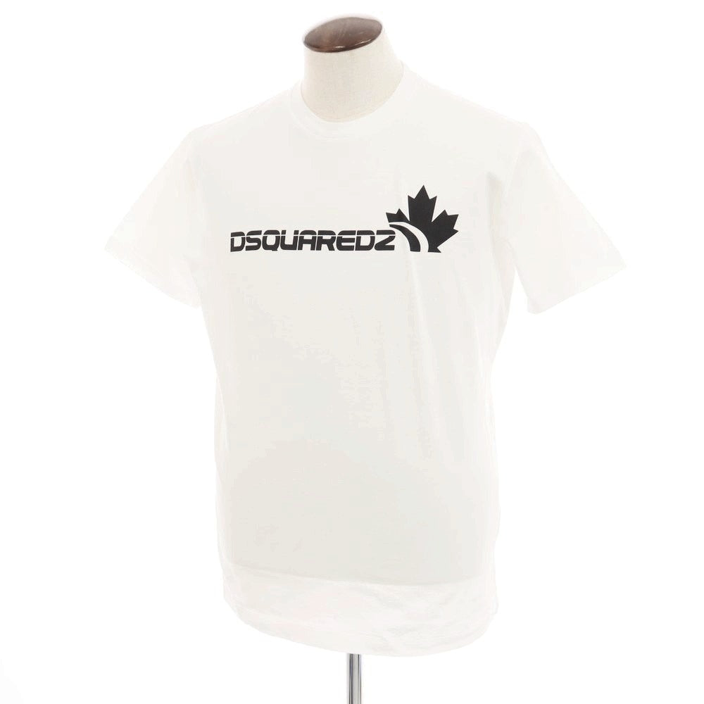 【新品】ディースクエアード DSQUARED2 コットン クルーネック 半袖Ｔシャツ ホワイト【 XL 】【 状態ランクN 】【 メンズ 】