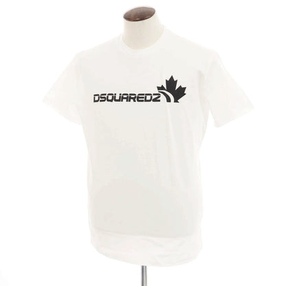 [New] DSQUARED2 Cotton Crew Neck Short Sleeve T-Shirt White [XL] [Condition Rank N] [Men&