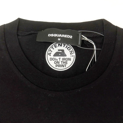 【新品】ディースクエアード DSQUARED2 コットン クルーネック 半袖Ｔシャツ ブラック【 M 】【 状態ランクN 】【 メンズ 】