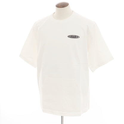 【新品アウトレット】ディースクエアード DSQUARED2 コットン クルーネック 半袖Ｔシャツ ホワイト【 XL 】【 状態ランクN- 】【 メンズ 】